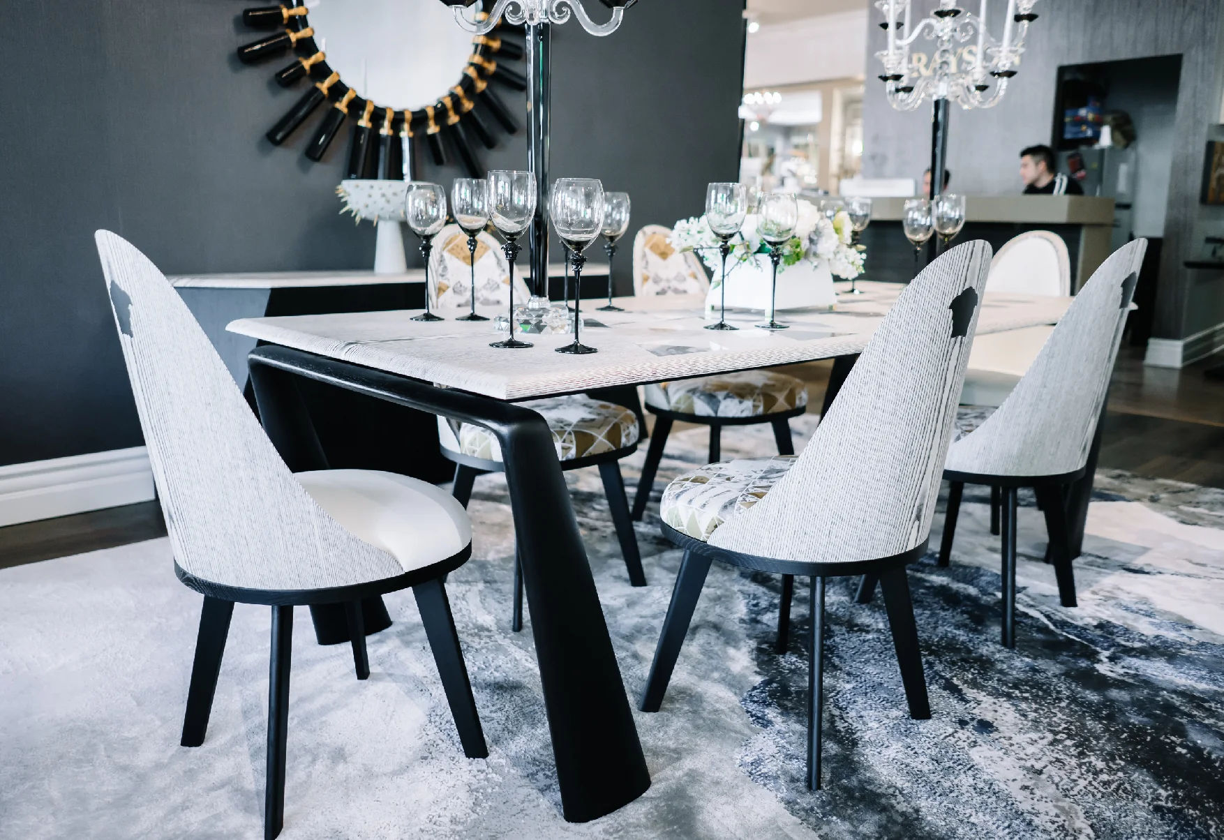 Versace Home VM11 6 Dining Chairs Floor Sample - Image 3
