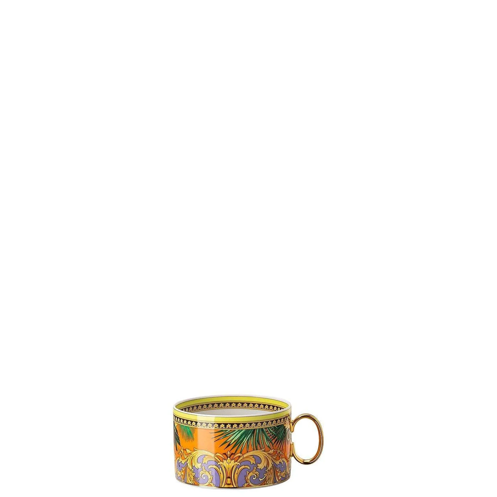 Versace Jungle Animalier Yellow Tea Cup & Saucer - Image 3