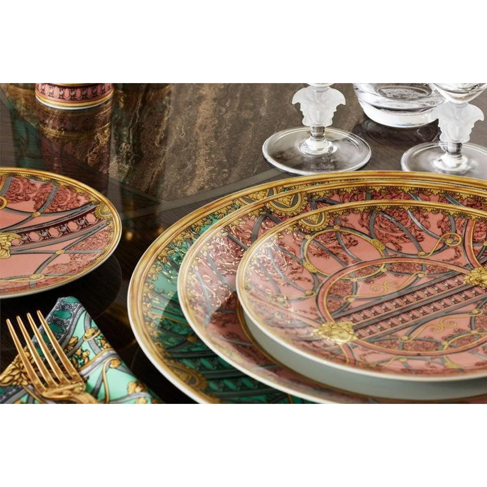 Versace La Scala del Palazzo Rosa Salad Plate - Image 2