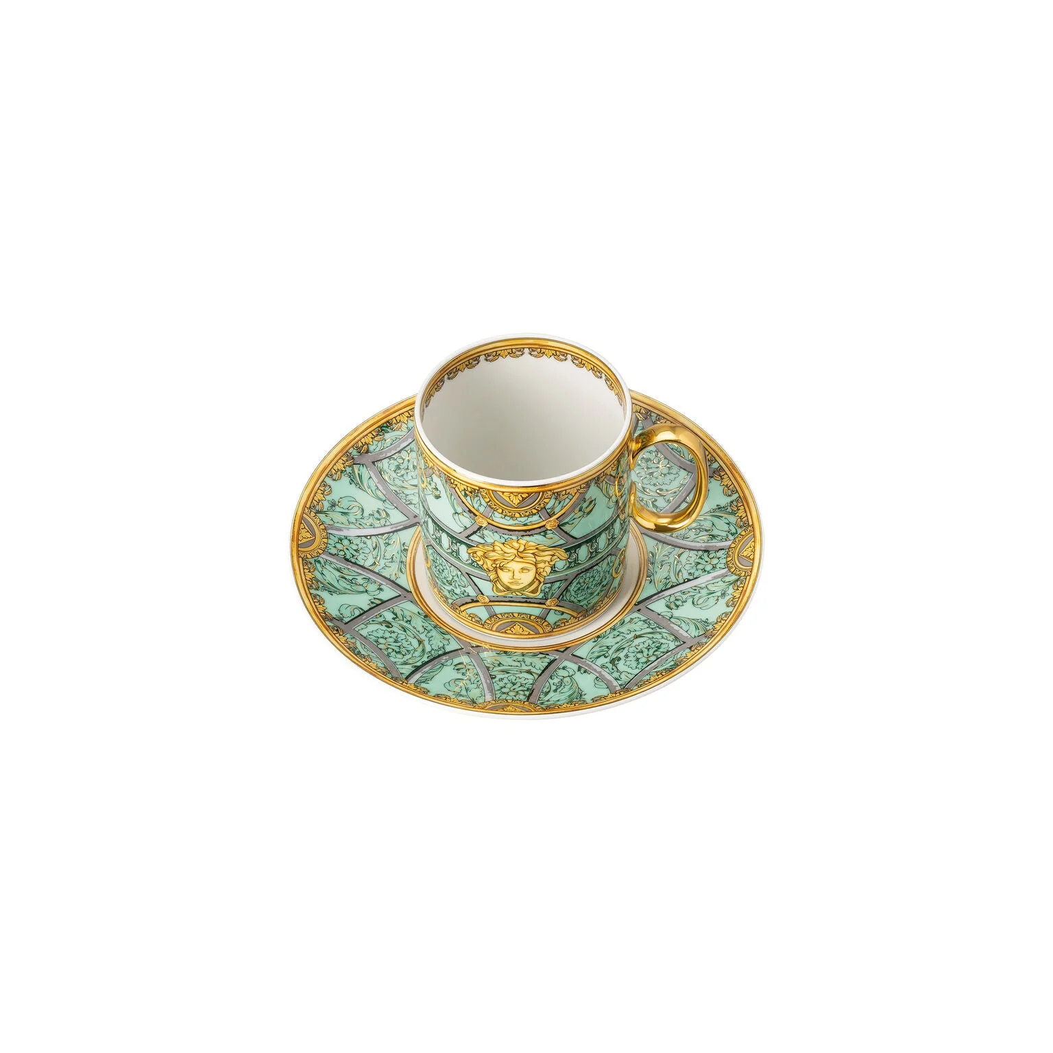 Versace La Scala del Palazzo Verde Coffee Cup & Saucer - Image 2