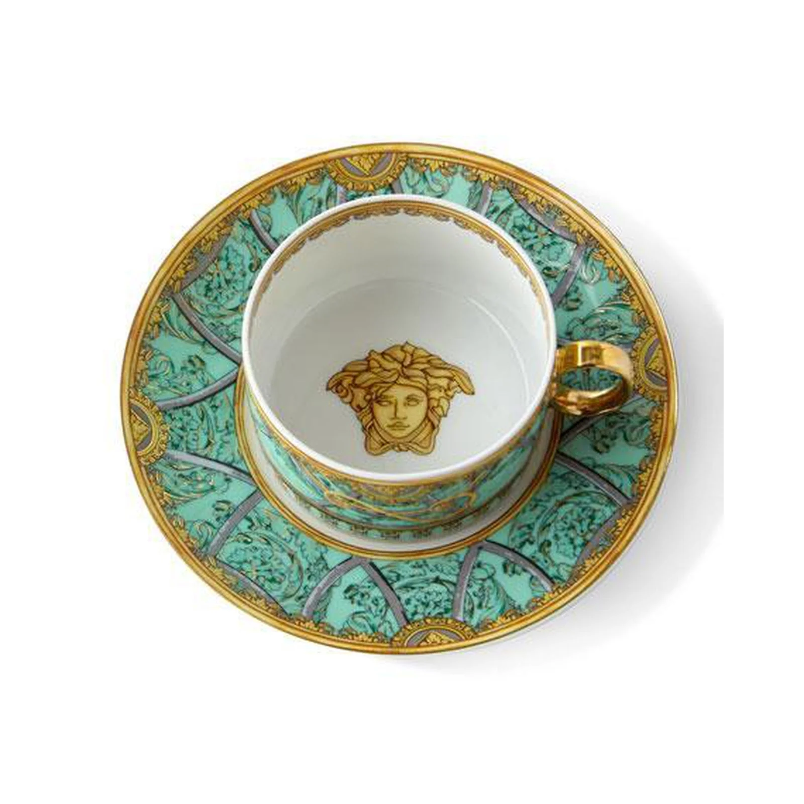 Versace La Scala del Palazzo Verde Tea Cup & Saucer - Image 2