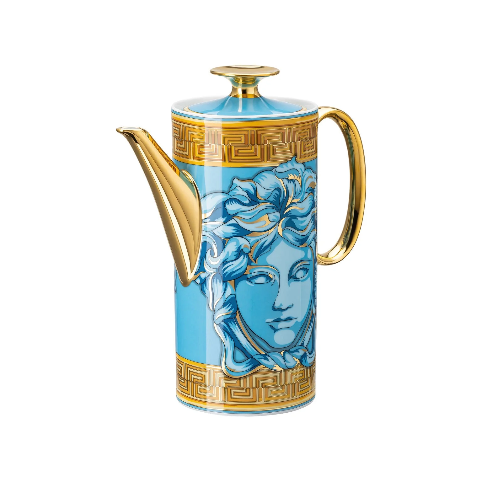 Versace Medusa Amplified Coffee Pot - Blue Coin - Image 3
