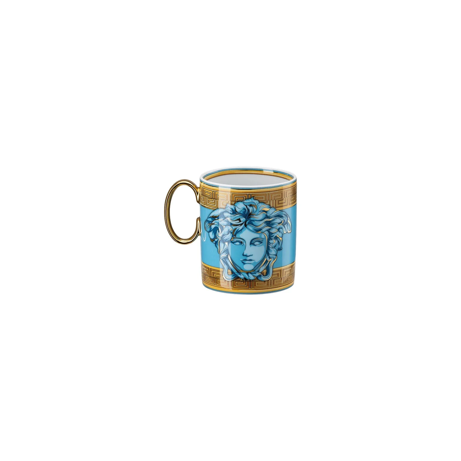 Versace Medusa Amplified Mug With Handle - Blue Coin - Image 2