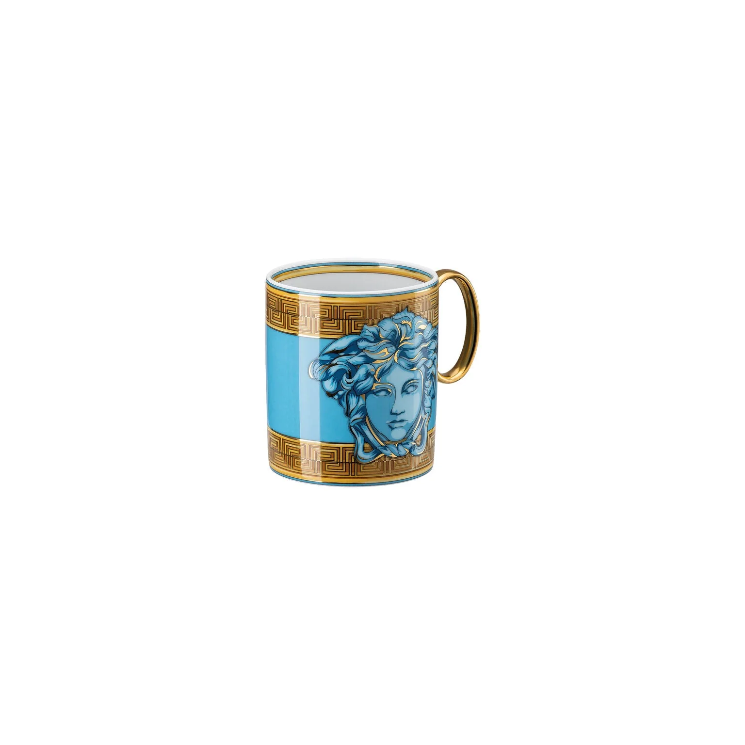 Versace Medusa Amplified Mug With Handle - Blue Coin - Image 3