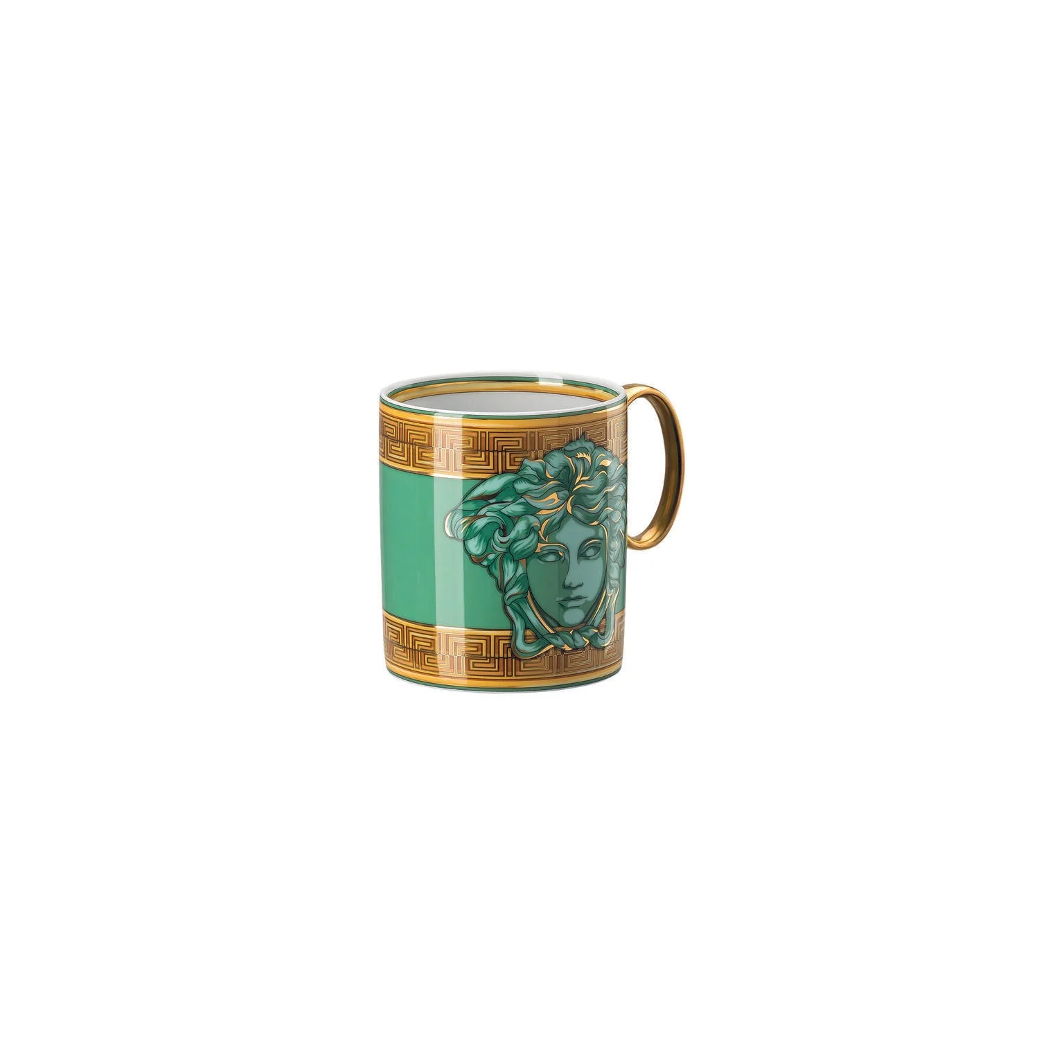 Versace Medusa Amplified Mug With Handle - Green Coin - Image 3