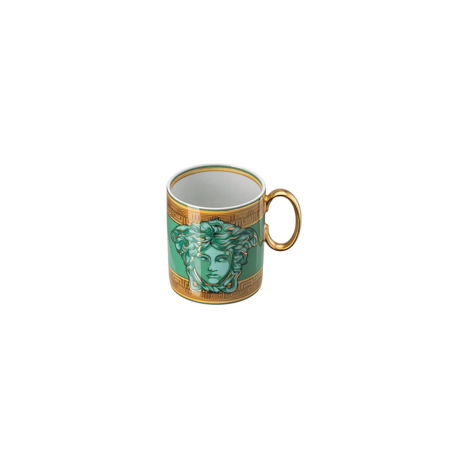 Versace Medusa Amplified Mug With Handle - Green Coin - Image 4