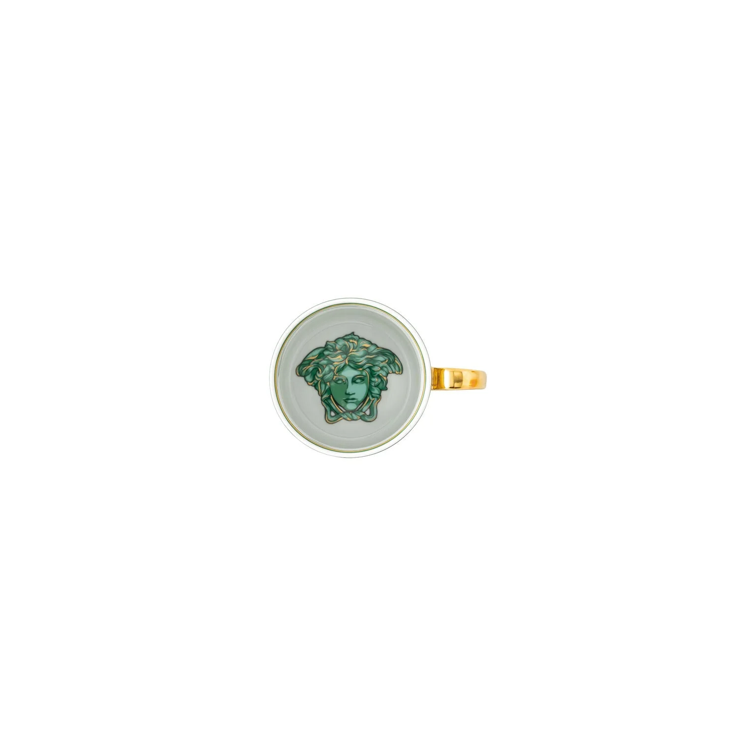 Versace Medusa Amplified Mug With Handle - Green Coin - Image 5