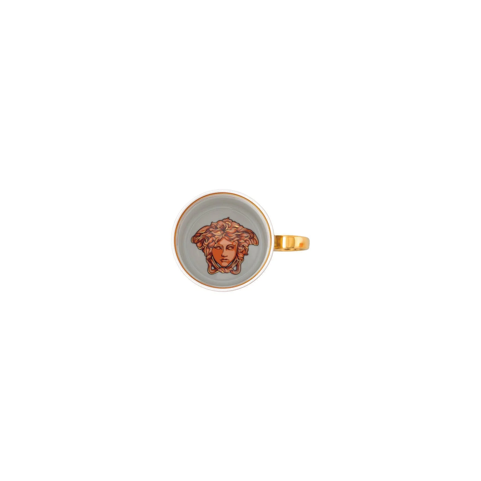 Versace Medusa Amplified Mug With Handle - Orange Coin - Image 5