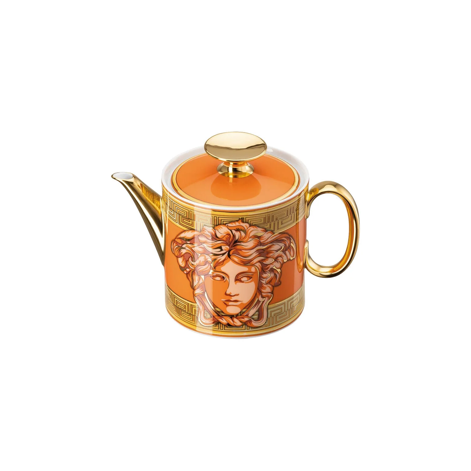 Versace Medusa Amplified Tea Pot - Orange Coin - Image 3