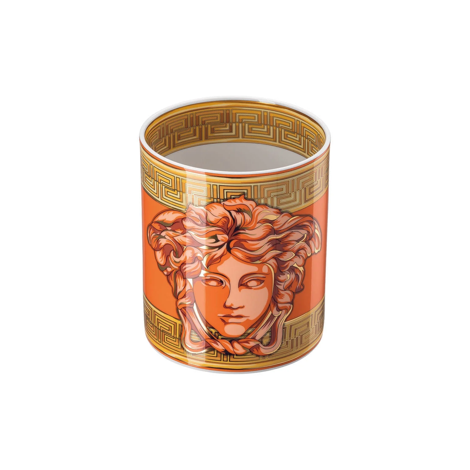 Versace Medusa Amplified Vase - Orange Coin - Image 3