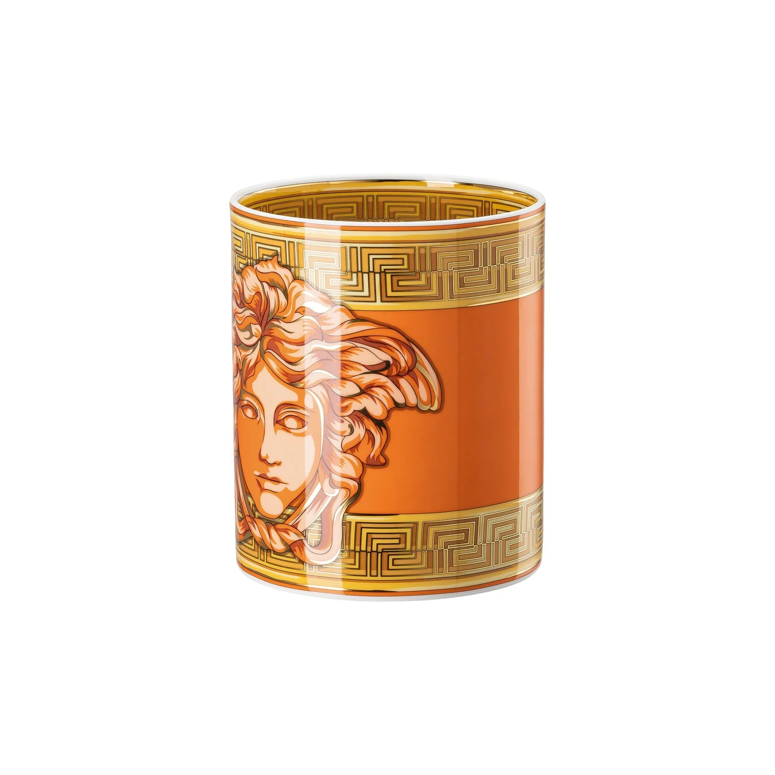 Versace Medusa Amplified Vase - Orange Coin - Image 4