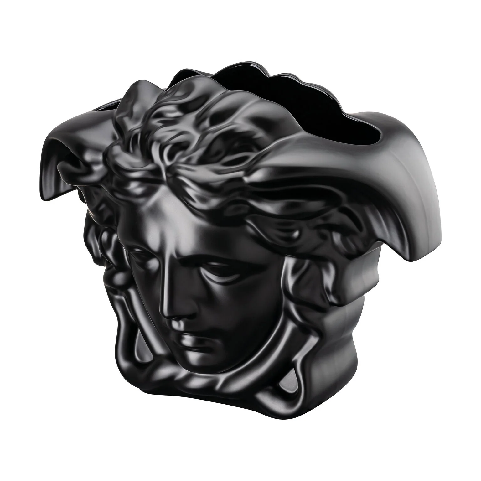 Versace Medusa Grande Vase Black - 11.75 Inch - Image 2