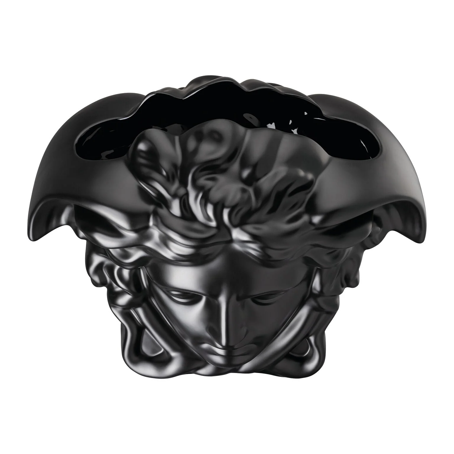Versace Medusa Grande Vase Black - 11.75 Inch - Image 3