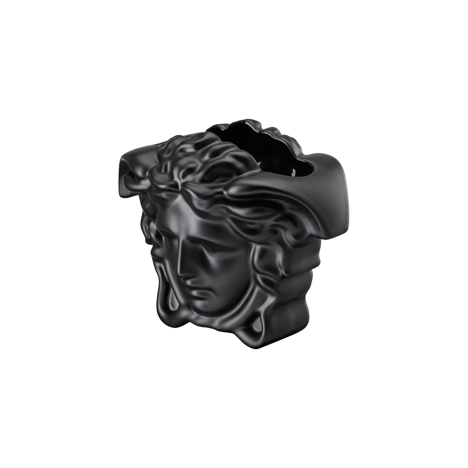 Versace Medusa Grande Vase Black - 6 Inch - Image 3