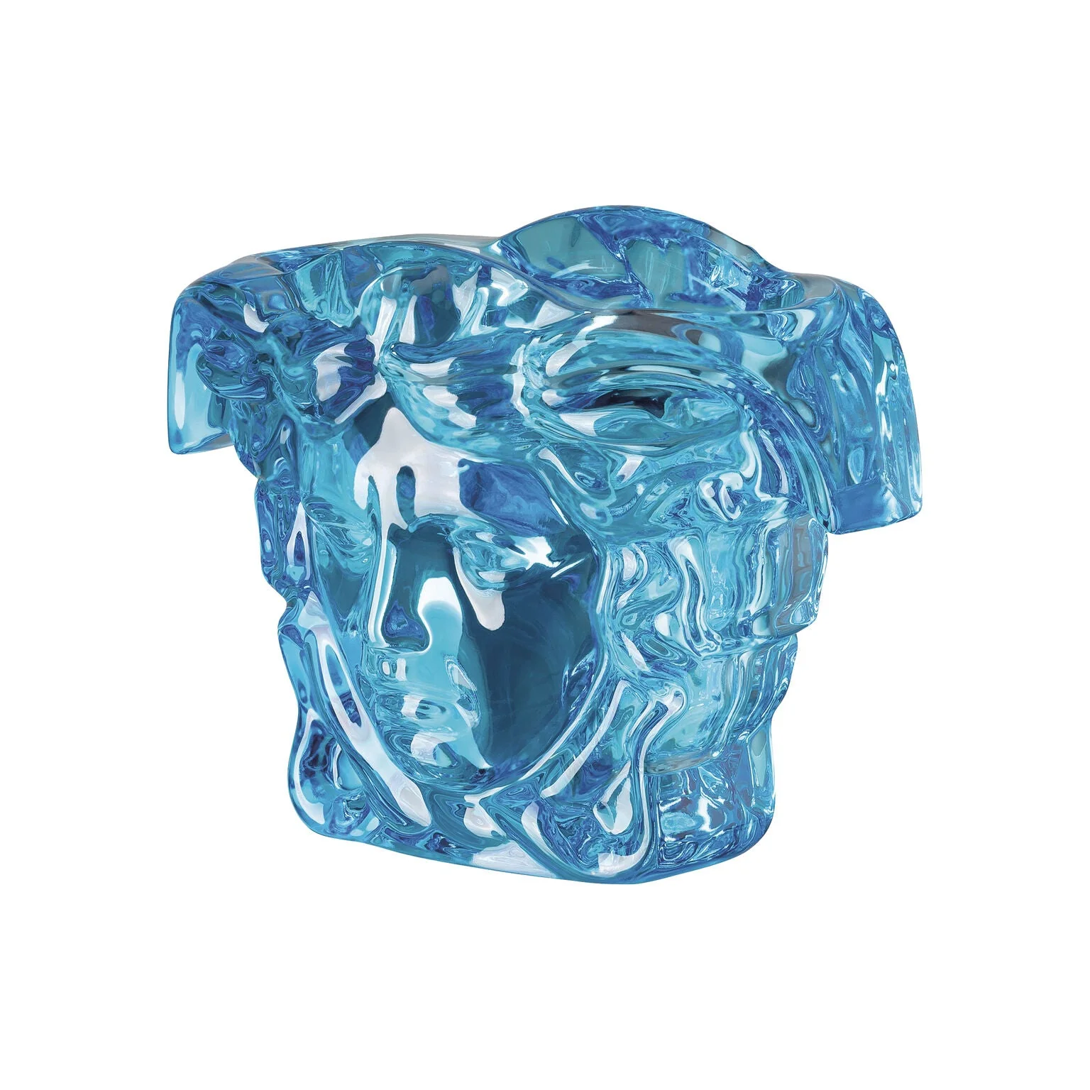 Versace Medusa Grande Vase Crystal Blue - Image 2