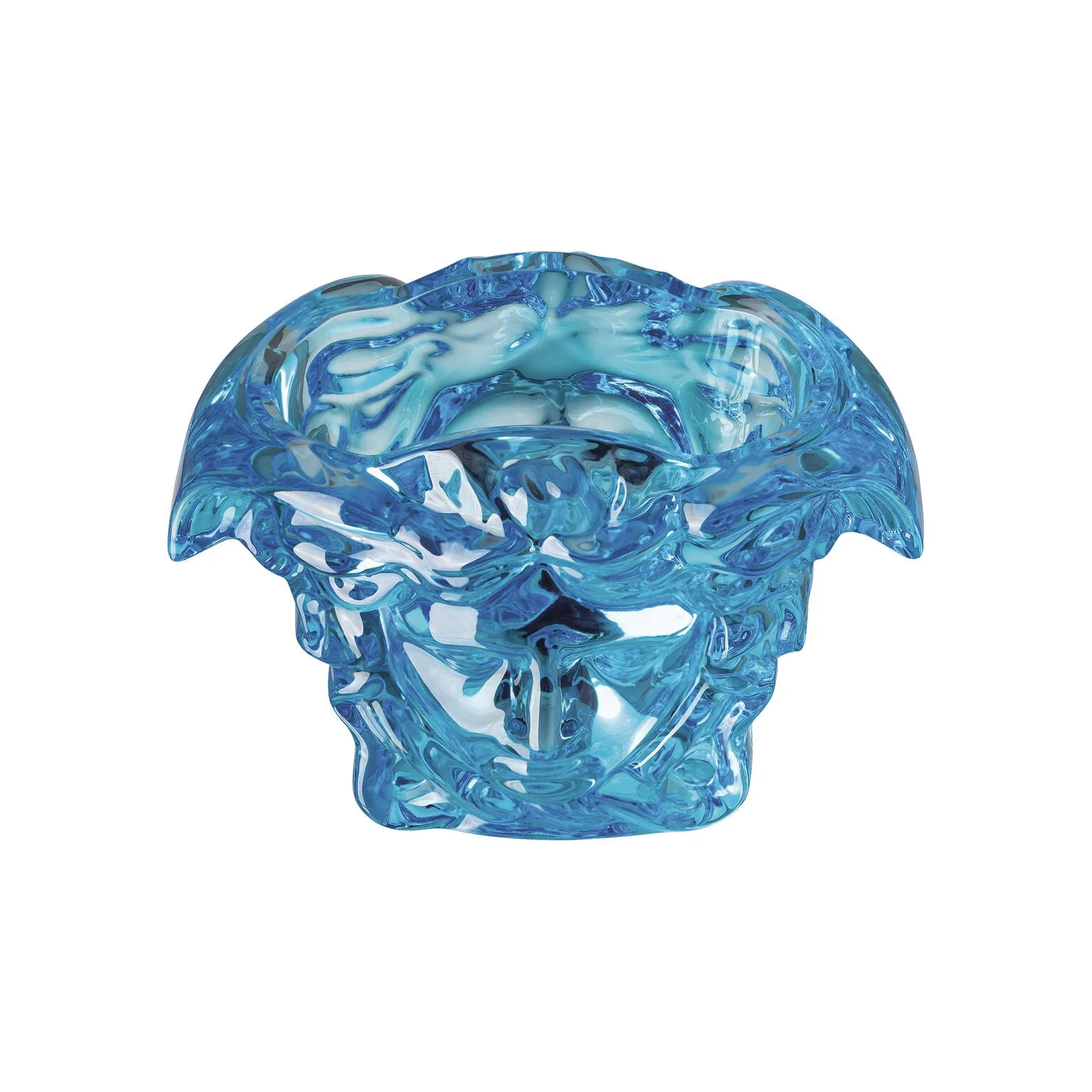 Versace Medusa Grande Vase Crystal Blue - Image 3