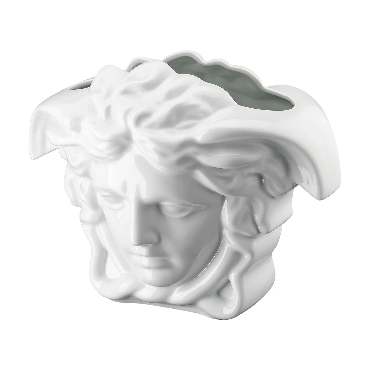 Versace Medusa Grande Vase White - 11.75 Inch - Image 2