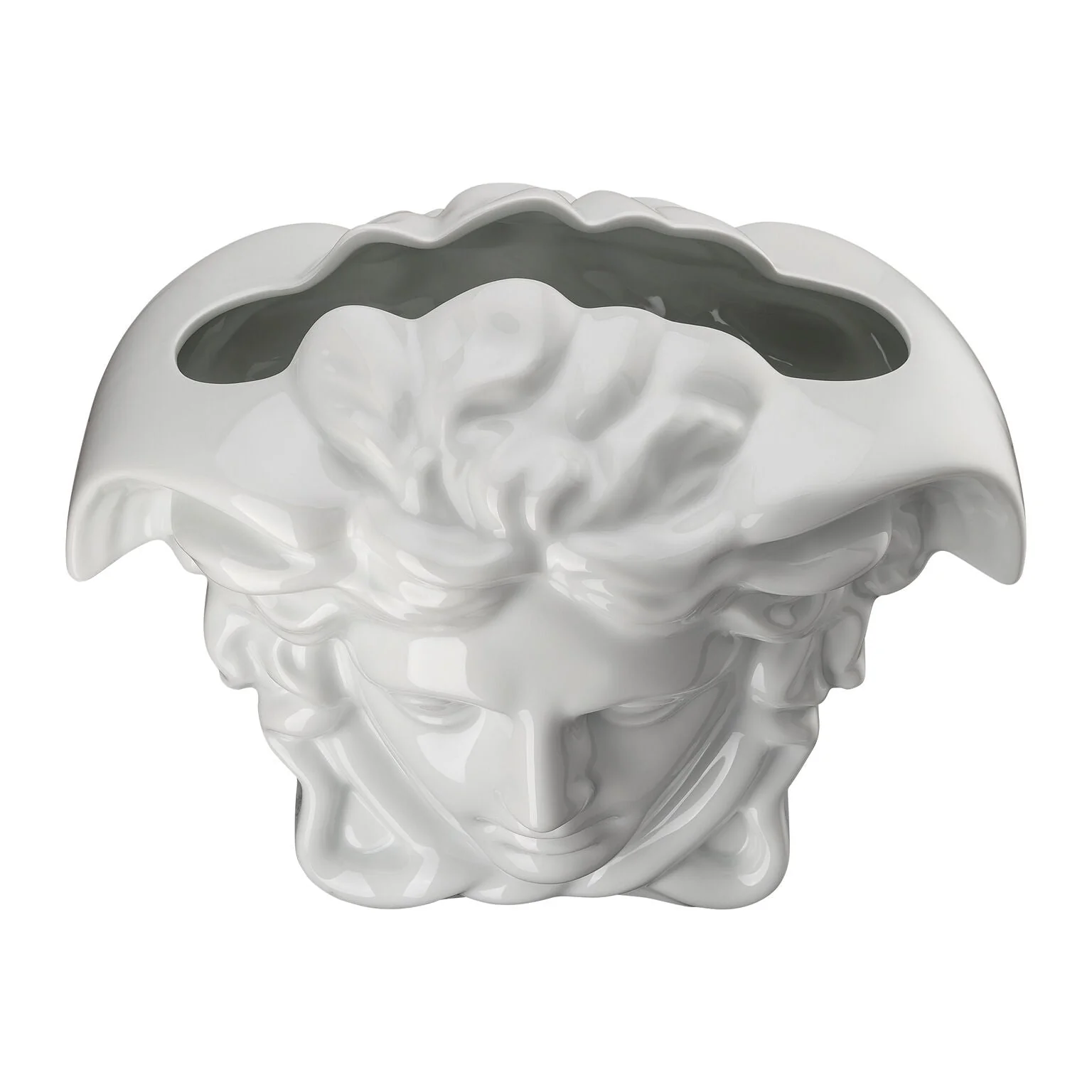 Versace Medusa Grande Vase White - 11.75 Inch - Image 3