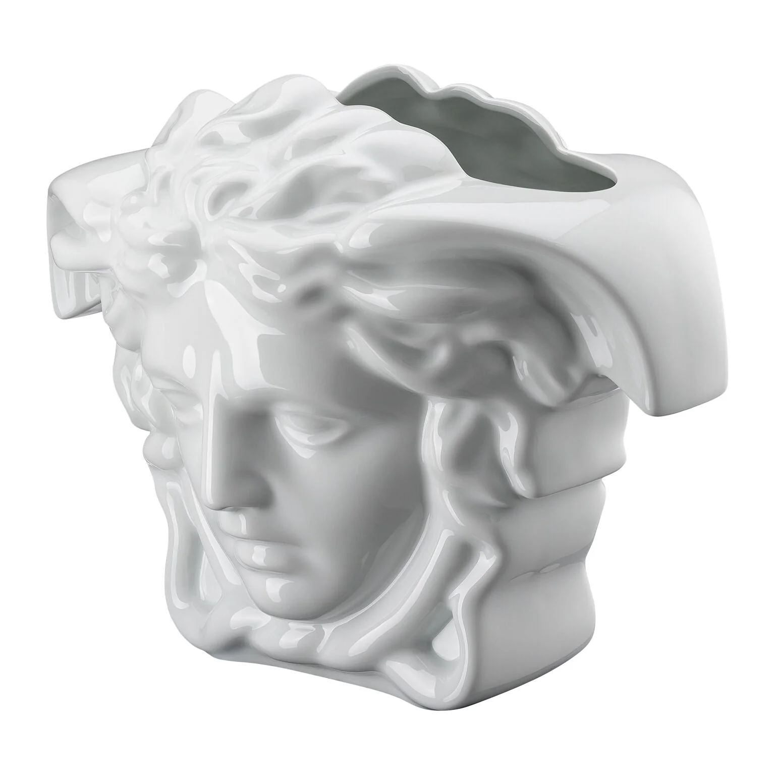 Versace Medusa Grande Vase White - 11.75 Inch - Image 4