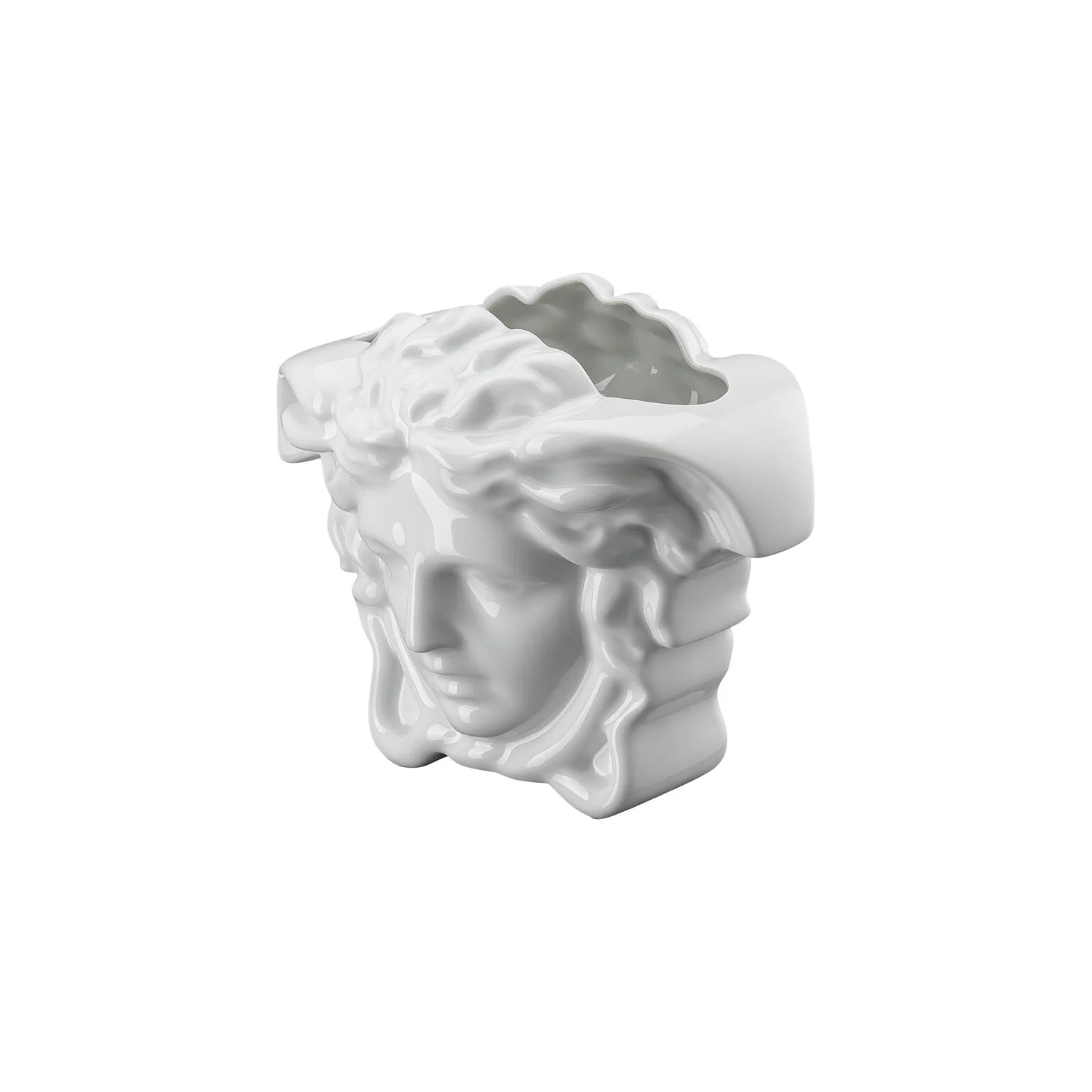 Versace Medusa Grande Vase White - 6 Inch - Image 3