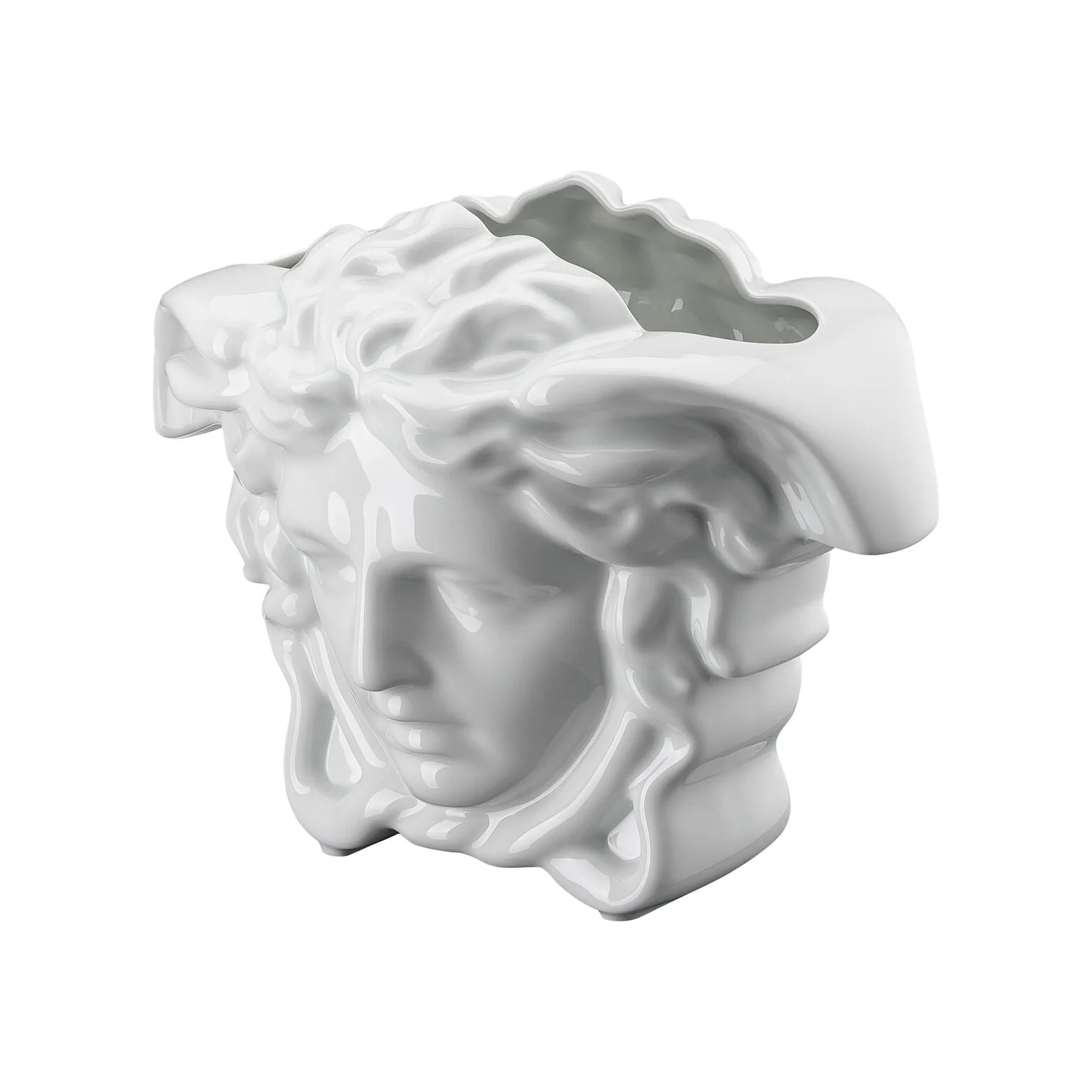 Versace Medusa Grande Vase White - 8.25 Inch - Image 2