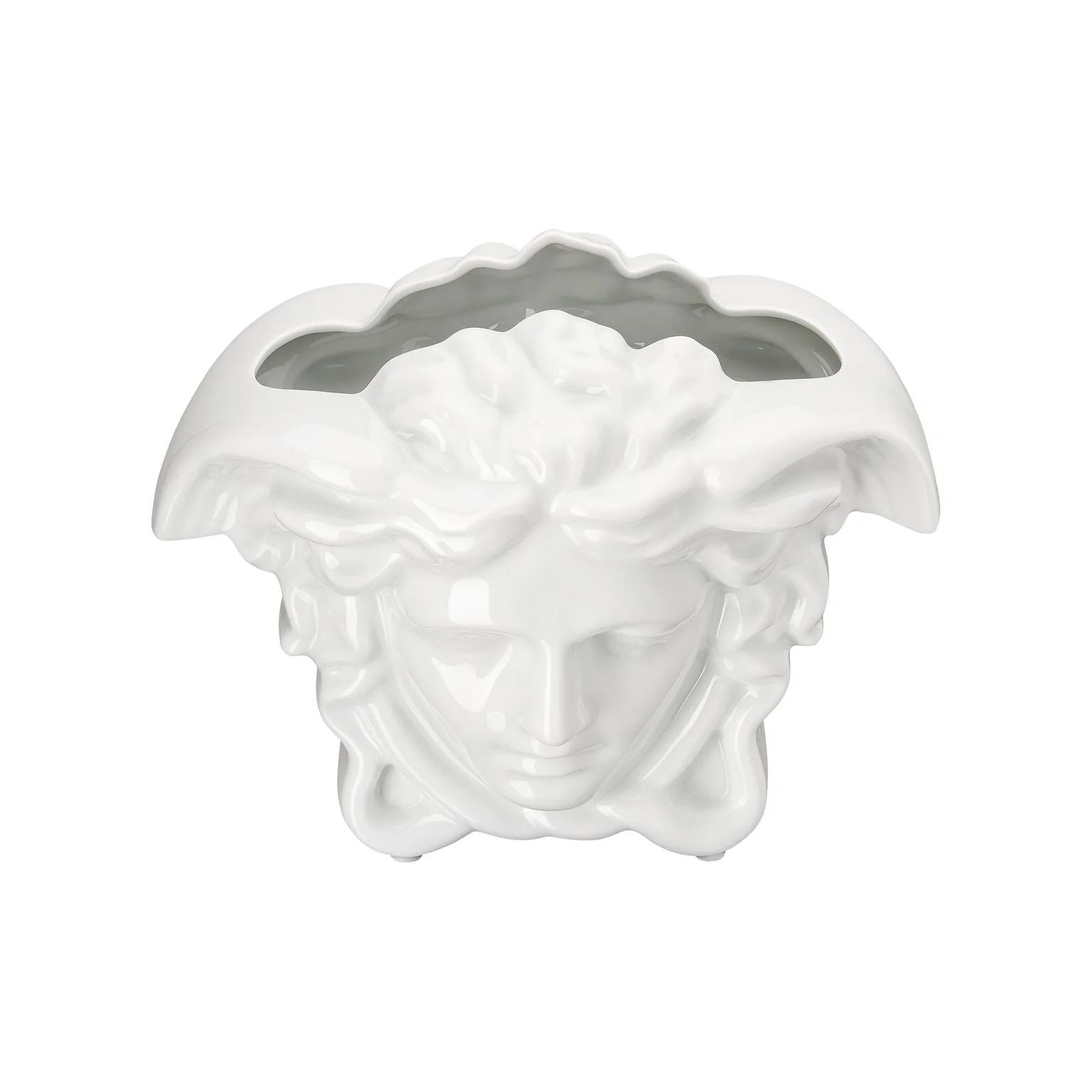 Versace Medusa Grande Vase White - 8.25 Inch - Image 3