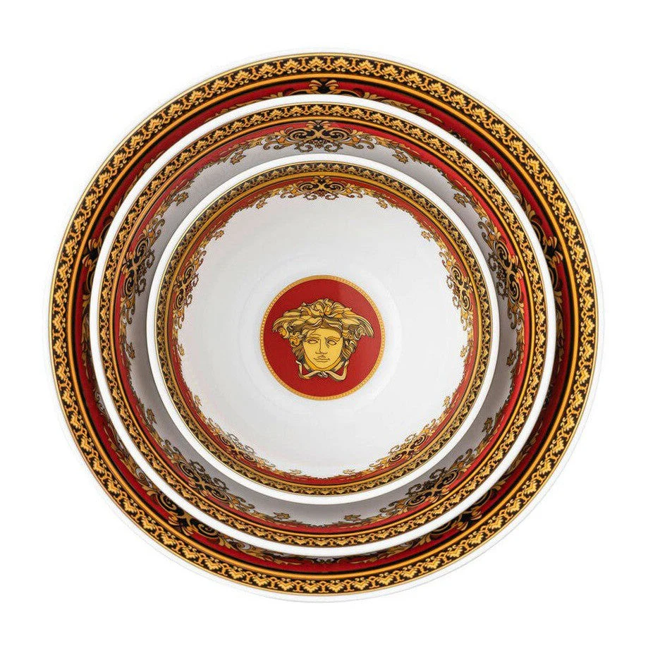 Versace Medusa Red Modern Bowl - Set of 4 - Image 2
