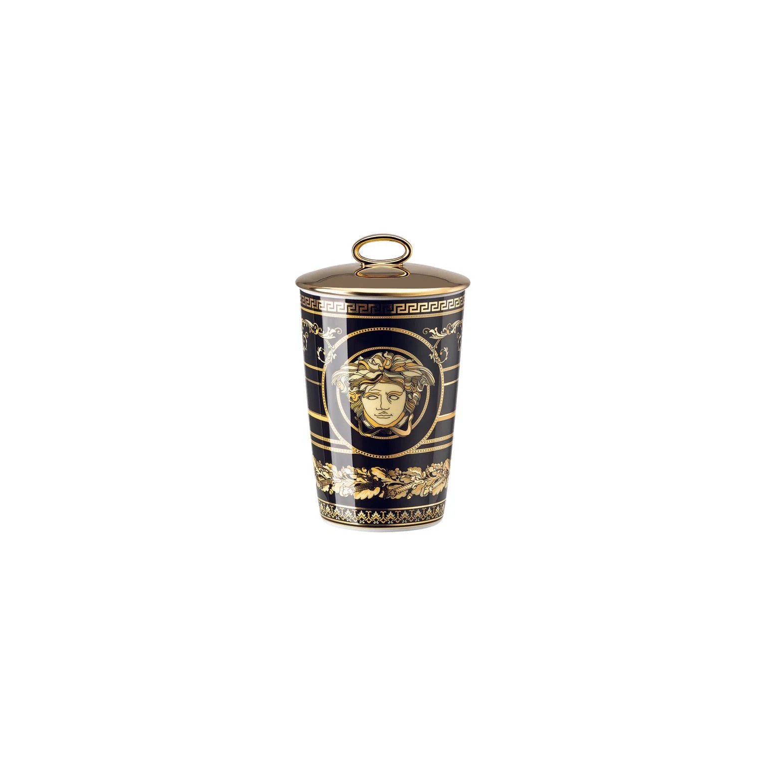 Versace Virtus Gala Scented Votive with Lid - Black - Image 2