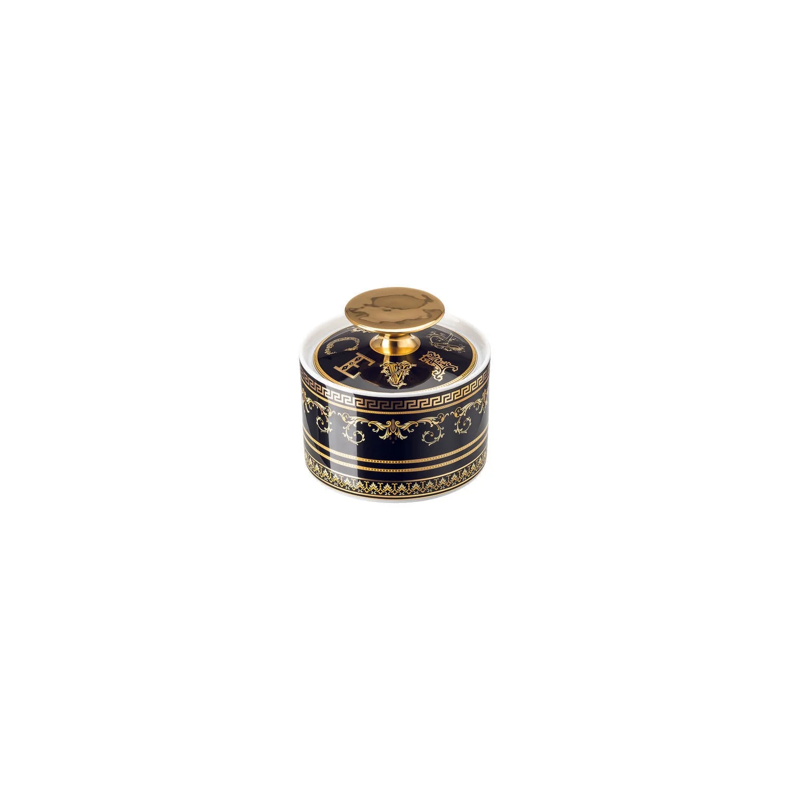 Versace Virtus Gala Sugar Bowl Covered - Black - Image 2