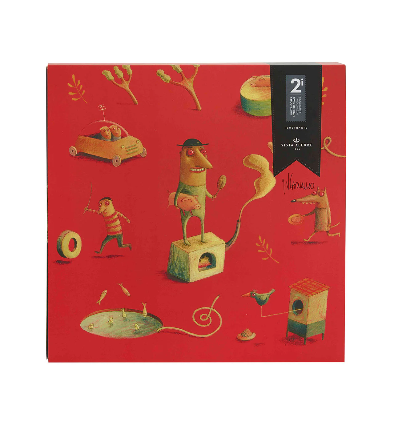 Vista Alegre 2I Square Plate By Joao Vaz Carvalho - Image 2