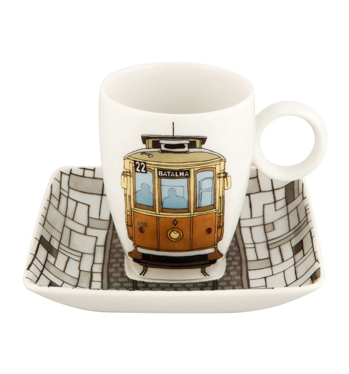 Vista Alegre Alma Do Porto Cups & Saucers (with Gift Box) By Beatriz Lamanna - Set of 4 - Image 2