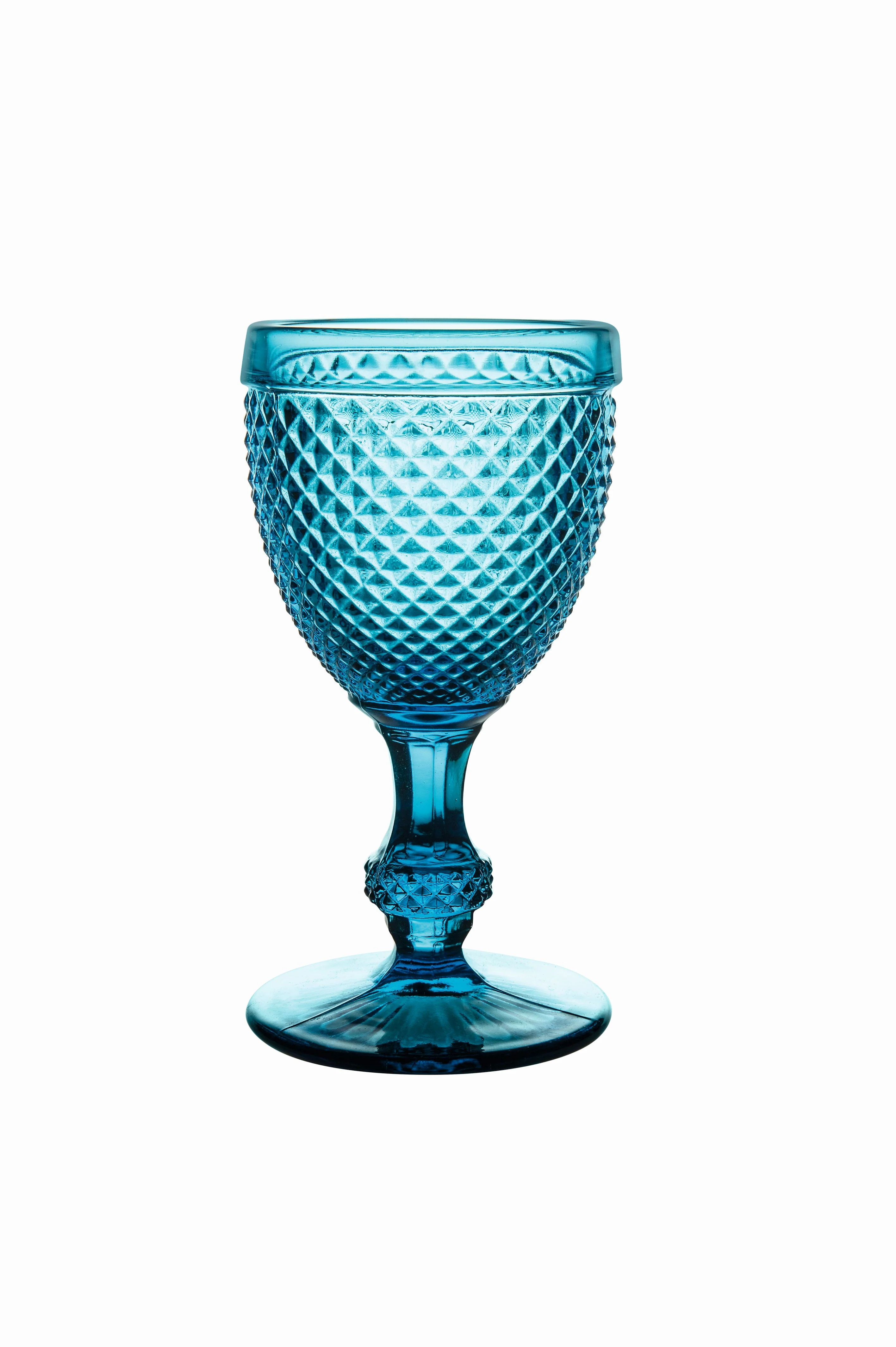 Vista Alegre Bicos Blue Water Goblets Blue - Set of 4 - Image 2
