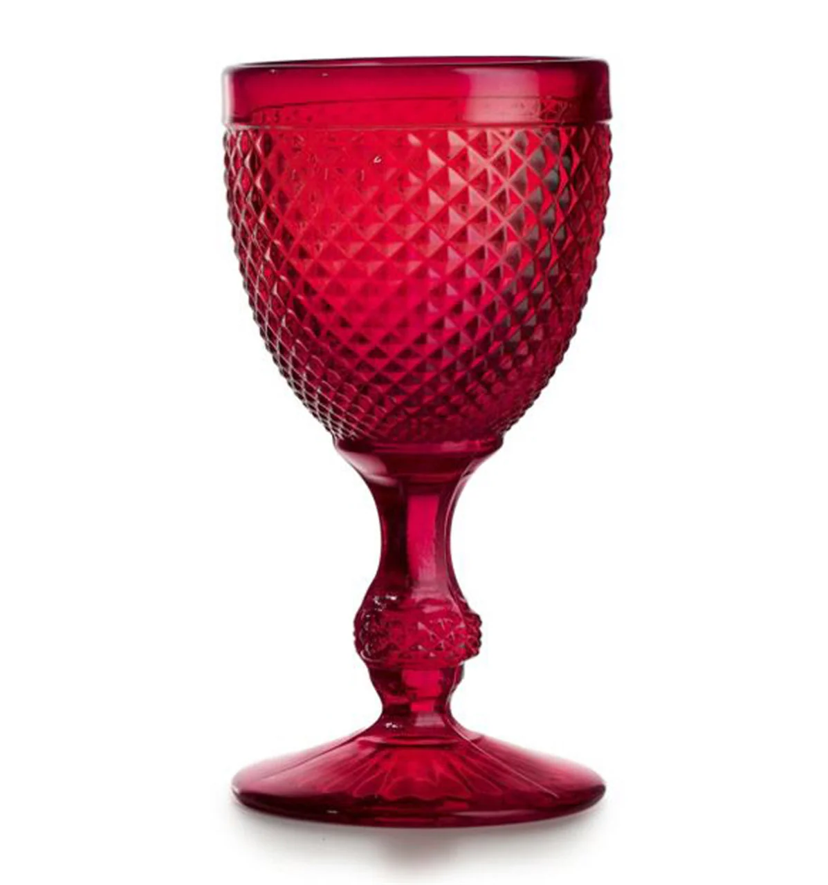 Vista Alegre Bicos Red Water Goblets Red - Set of 4 - Image 2