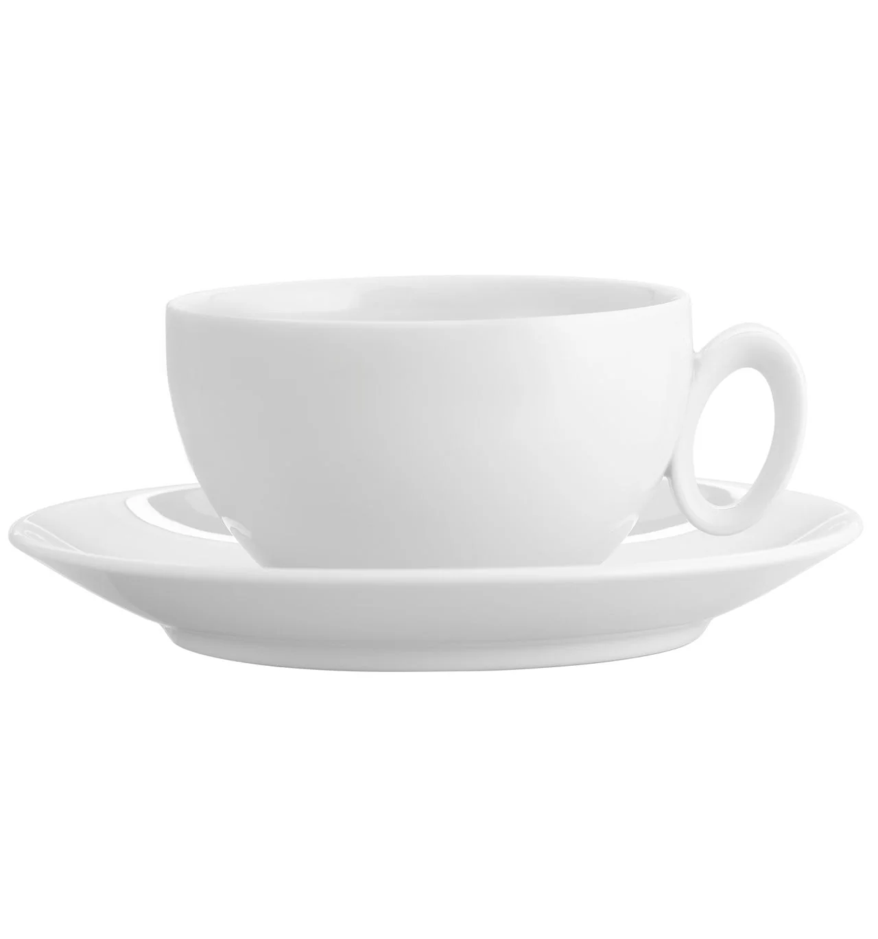 Vista Alegre Broadway White Tea Cup And Saucer - Image 2