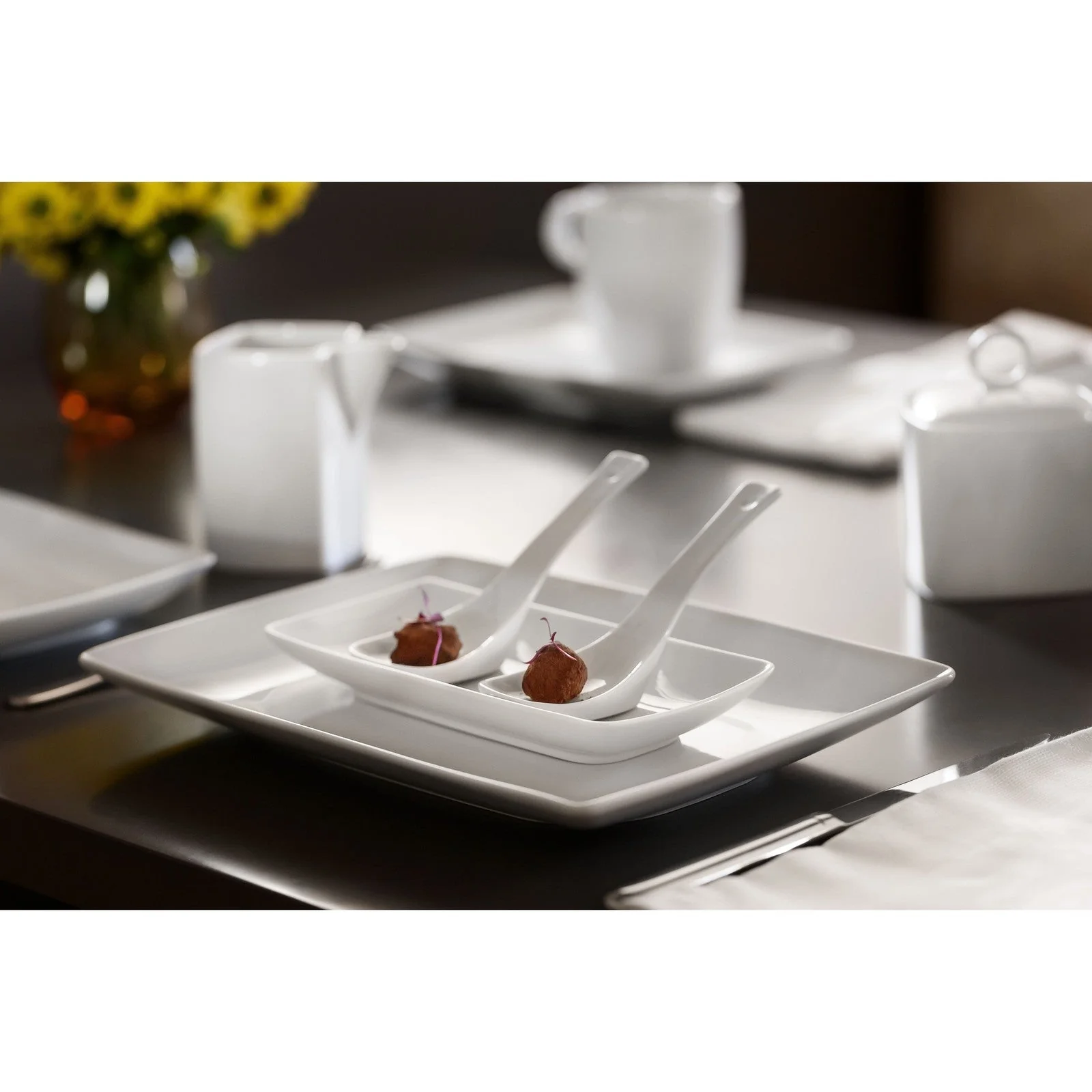 Vista Alegre Carre White Gourmet Spoon - Image 2