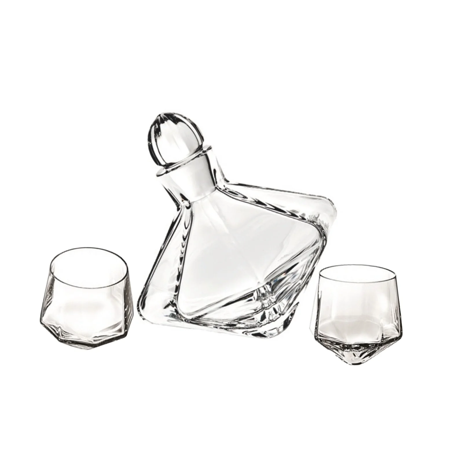 Vista Alegre Carrossel Whisky Decanter and 2 Old Fashion Set - Image 3