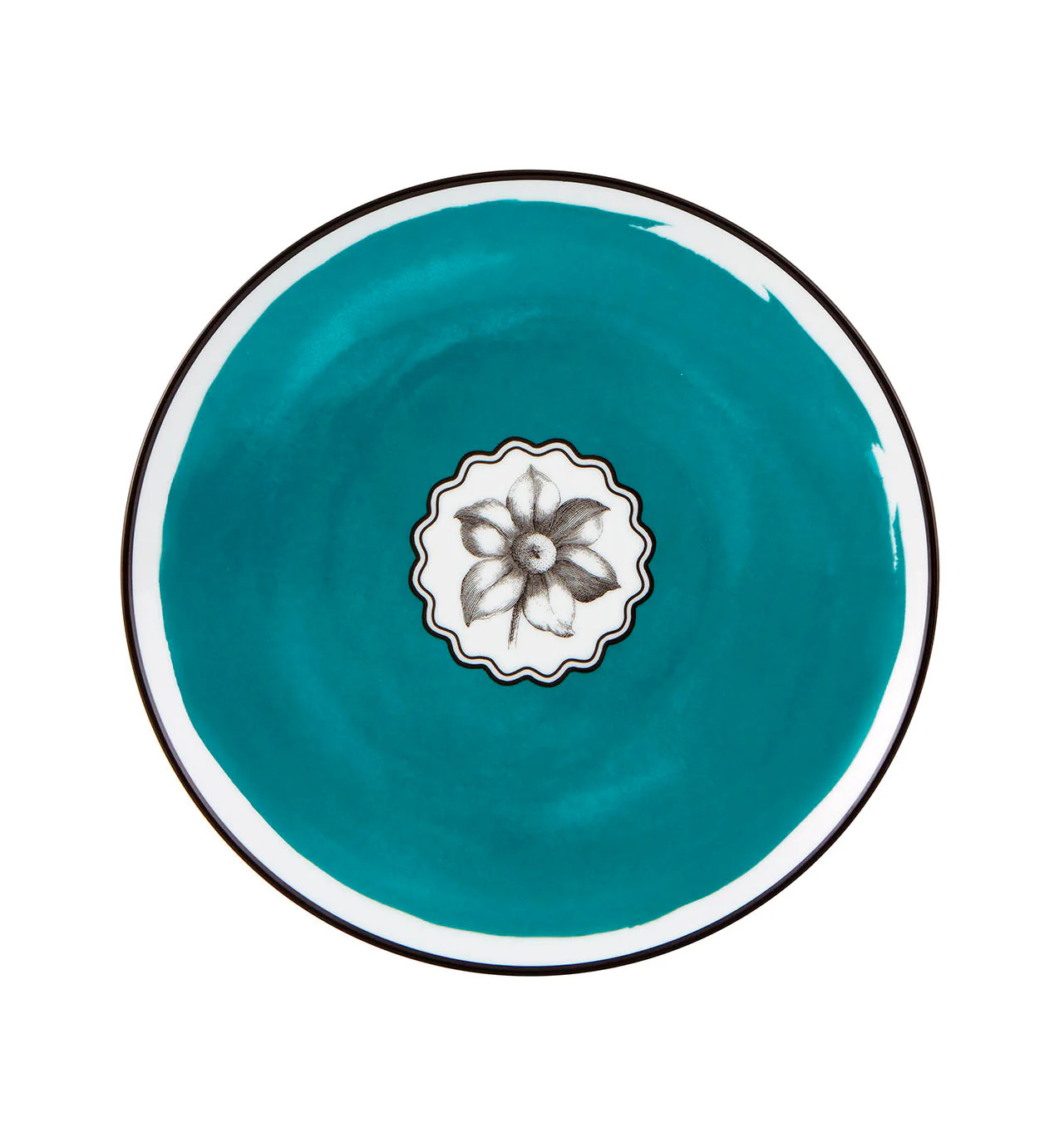 Vista Alegre Christian Lacroix - Herbariae Dessert Plate Peacock By Christian Lacroix