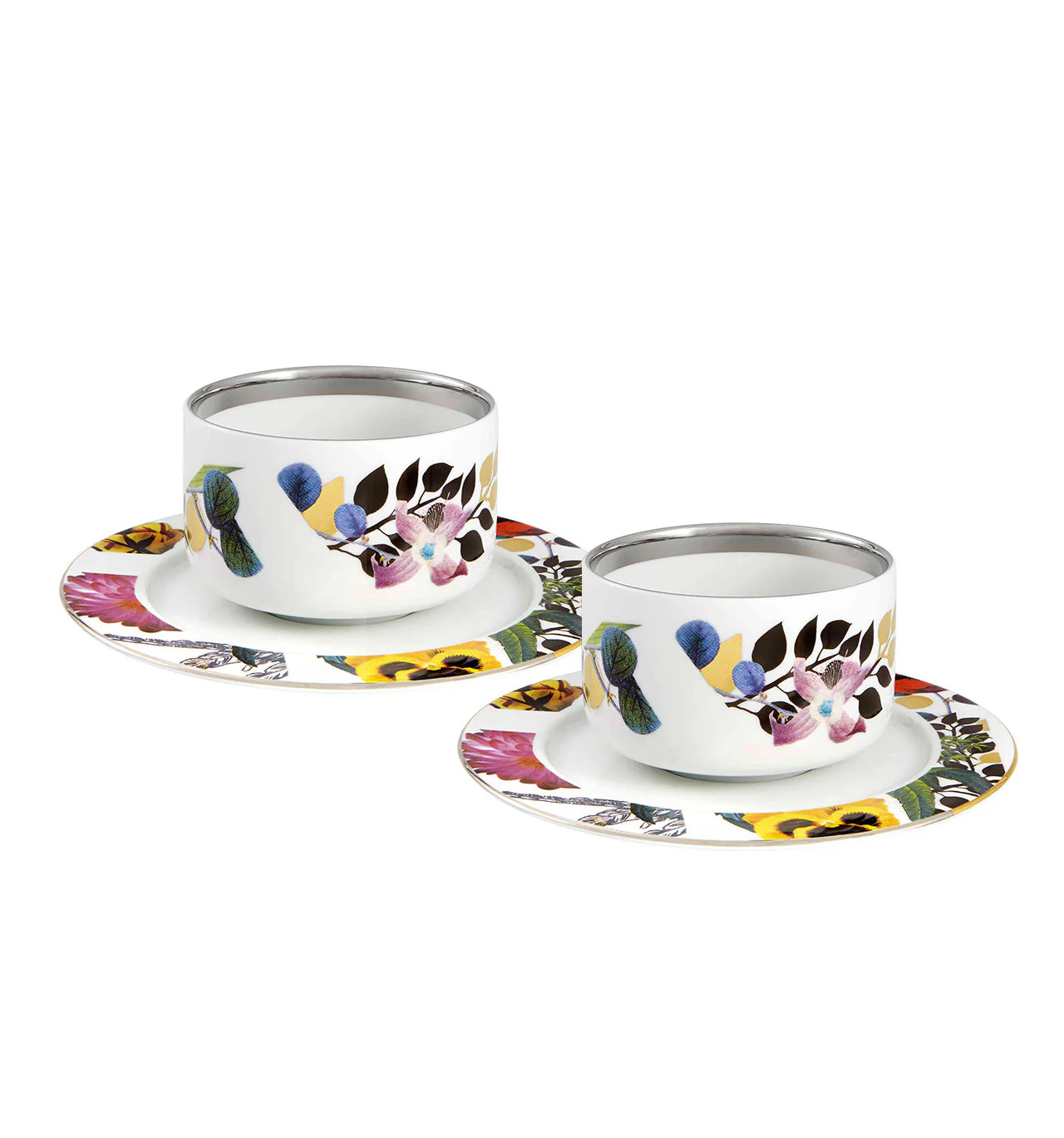 Vista Alegre Christian Lacroix - Primavera Tea Cups & Saucers By Christian Lacroix - Set of 2 - Image 2