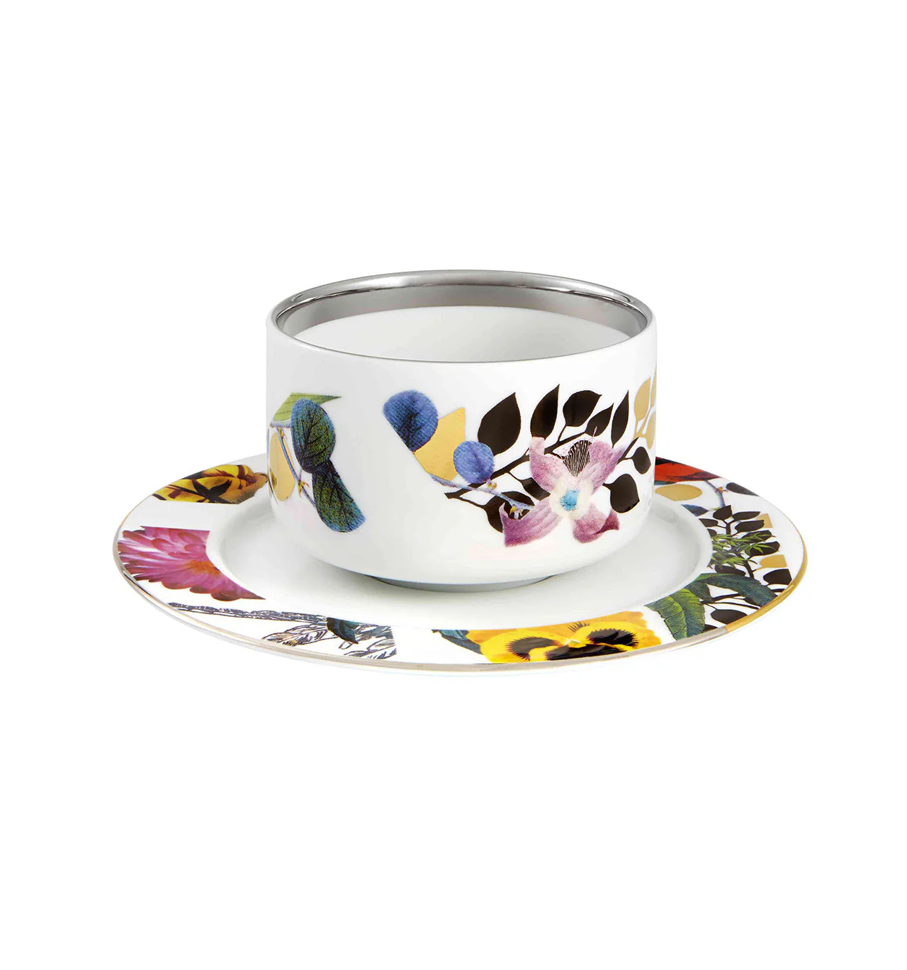 Vista Alegre Christian Lacroix - Primavera Tea Cups & Saucers By Christian Lacroix - Set of 2 - Image 3