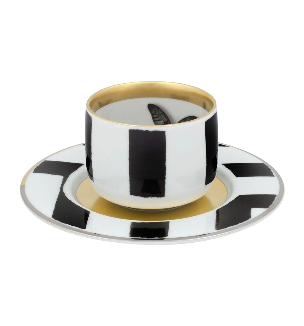 Vista Alegre Christian Lacroix - Sol Y Sombra Coffee Cup & Saucer By Christian Lacroix