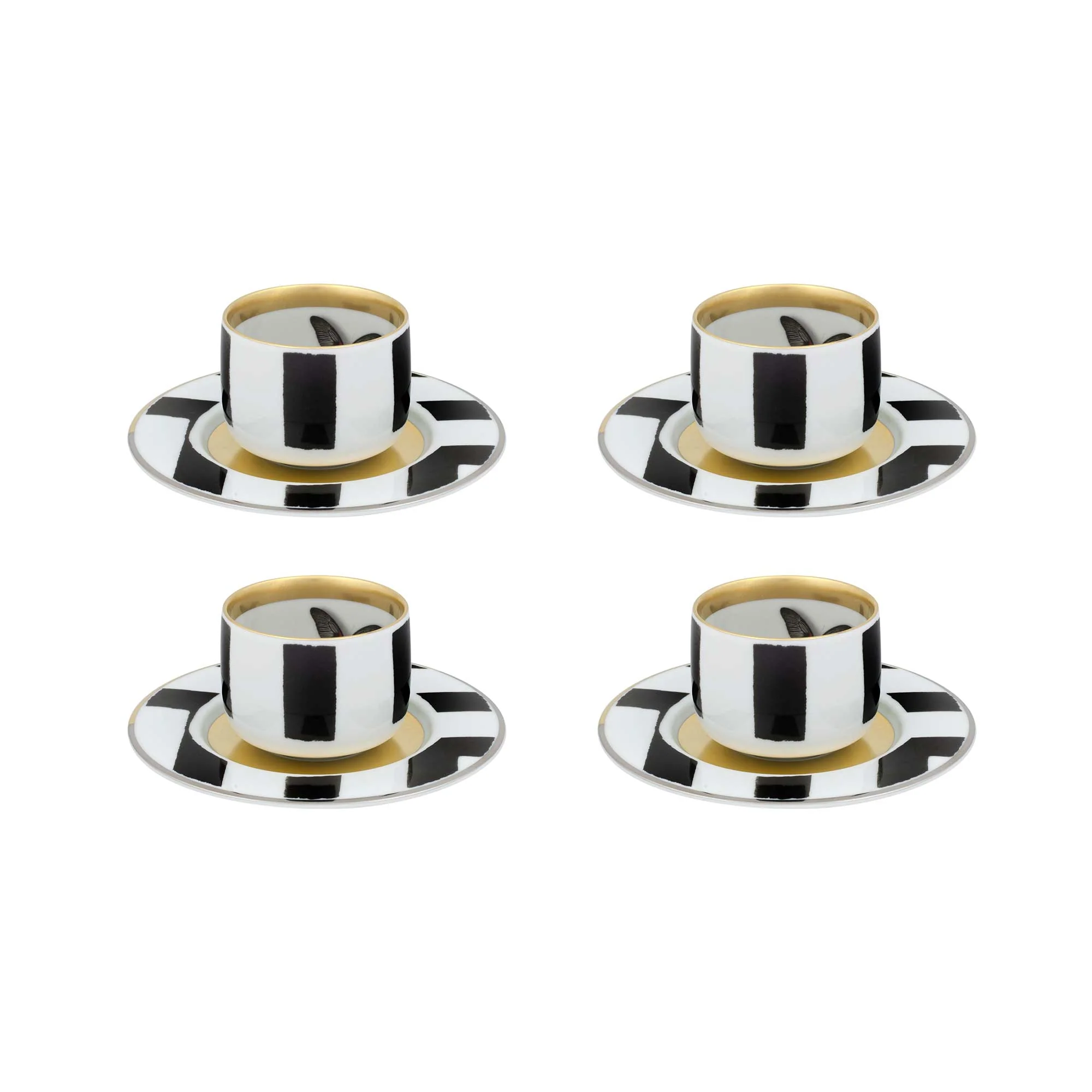 Vista Alegre Christian Lacroix - Sol Y Sombra Coffee Cup & Saucer By Christian Lacroix - Image 4