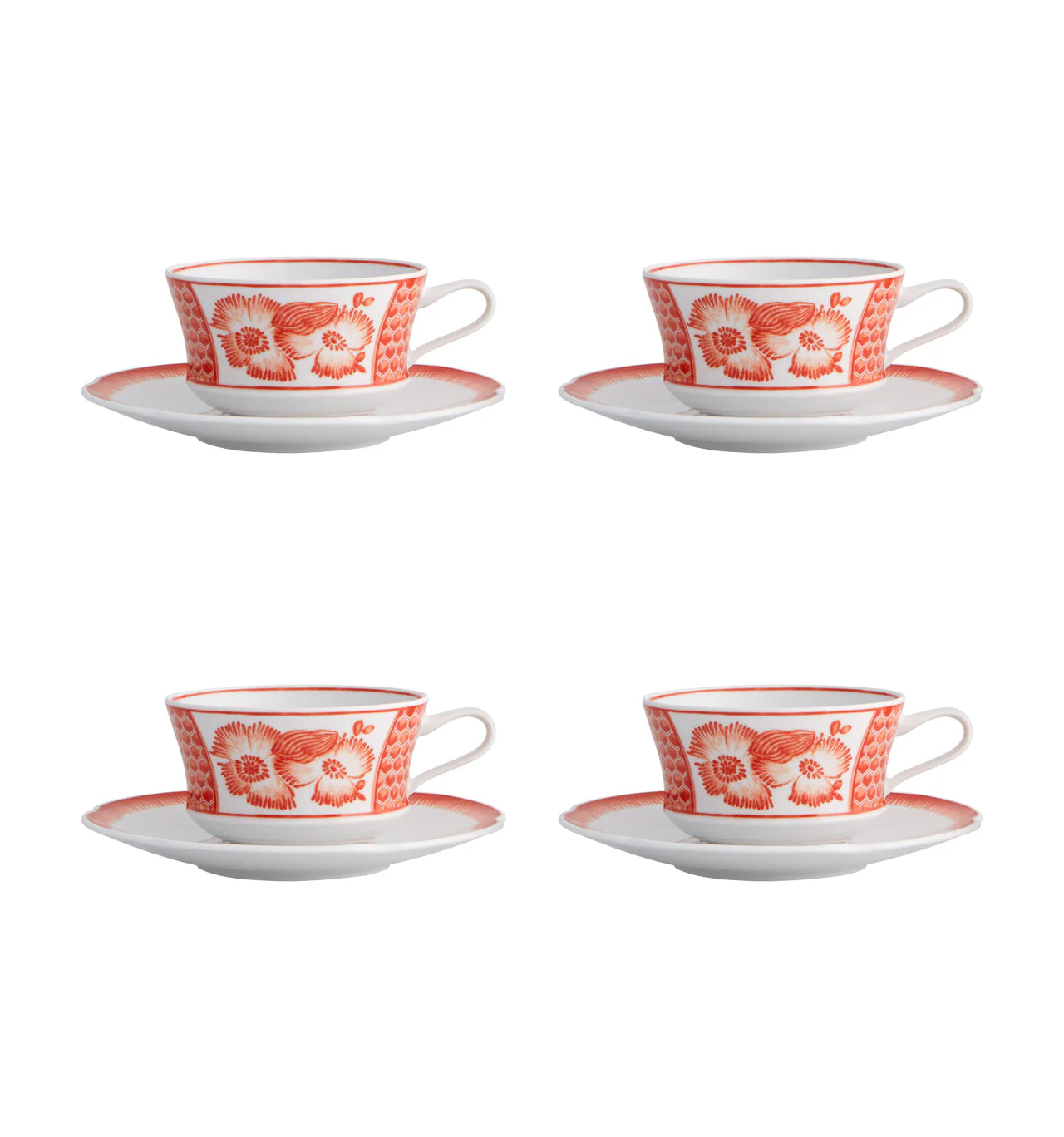 Vista Alegre Coralina Tea Cup And Saucer By Oscar de La Renta - Image 2