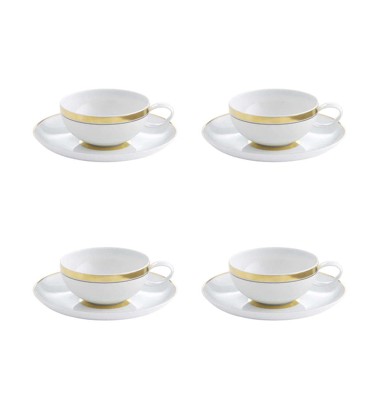 Vista Alegre Domo Gold Tea Cup And Saucer - Image 2