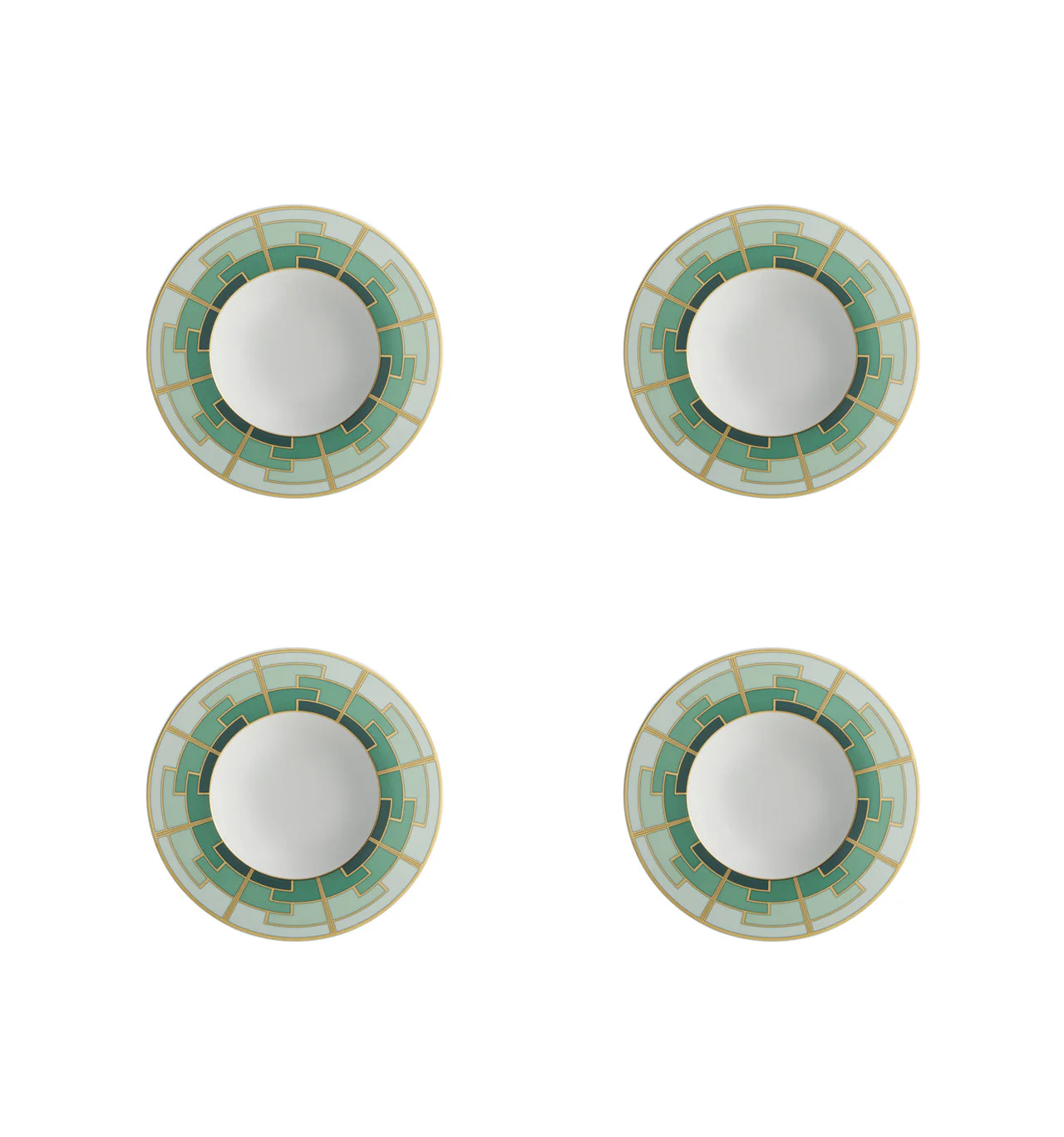 Vista Alegre Emerald Soup Plate - Image 2