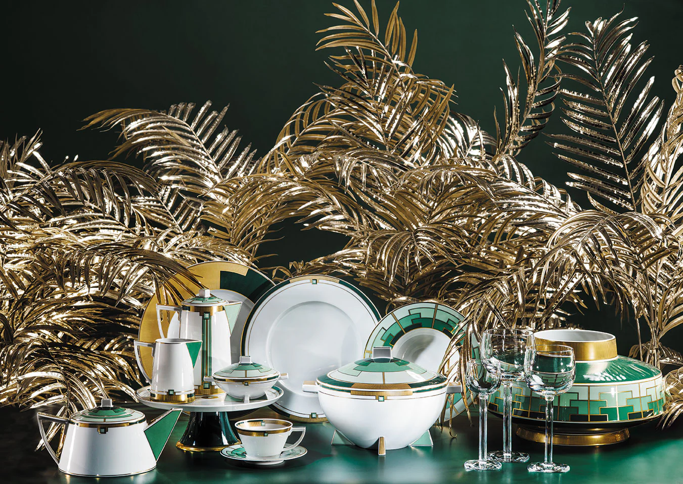 Vista Alegre Emerald Sugar Bowl - Image 2