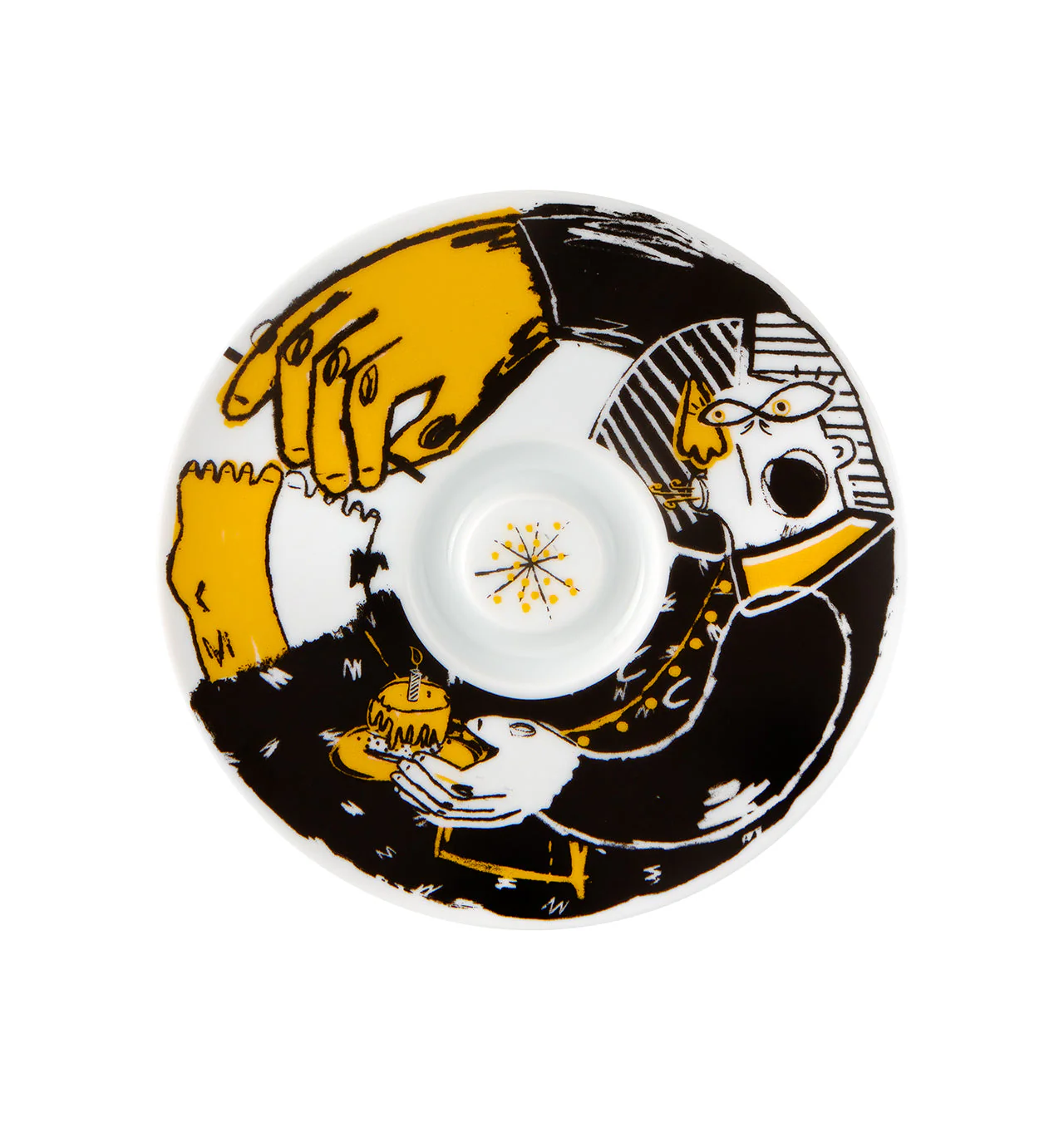 Vista Alegre Escape Goat Espresso cup and saucer XLIII - Image 3