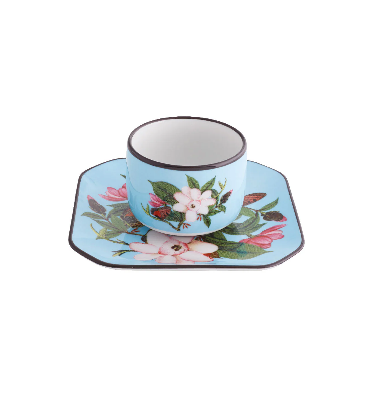 Vista Alegre Fete Vos Jeux Coffee Cups and Saucers by Christian Lacroix - Set 4 - Image 3