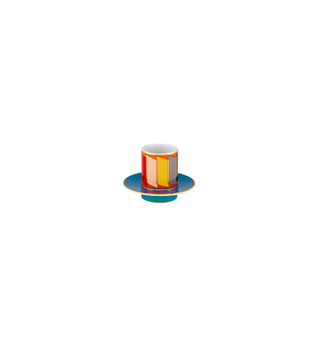Vista Alegre Futurismo Espresso Cups And Saucers - Set of 4 - Image 3