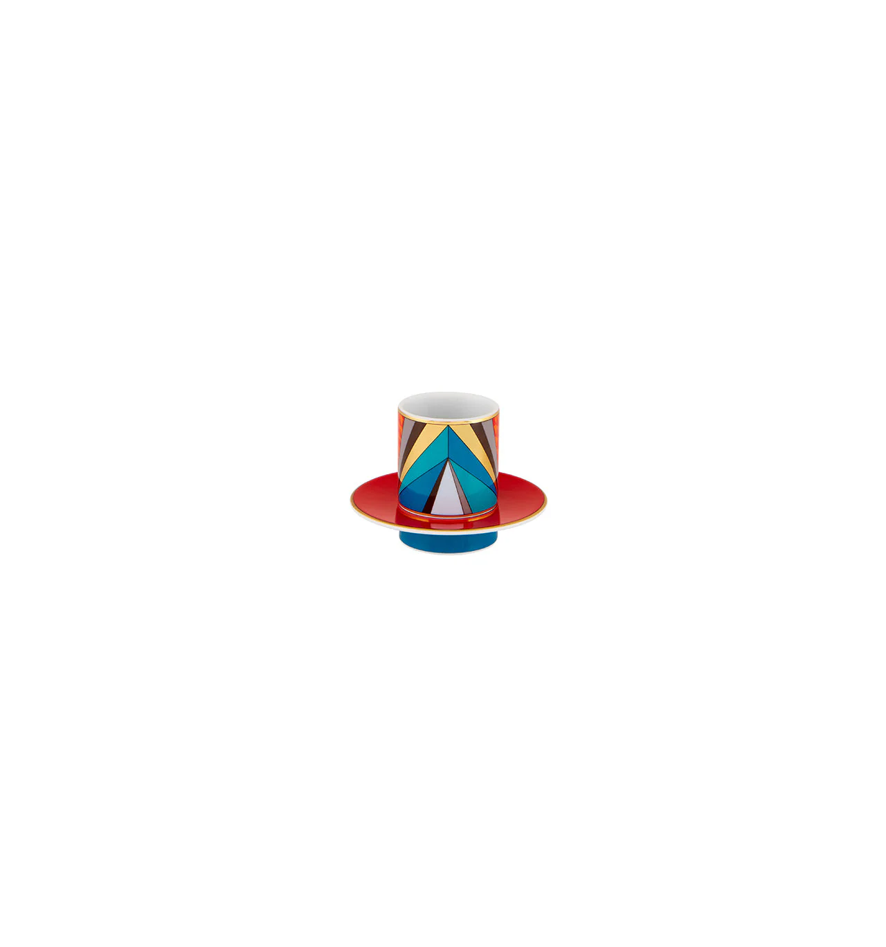 Vista Alegre Futurismo Espresso Cups And Saucers - Set of 4 - Image 4