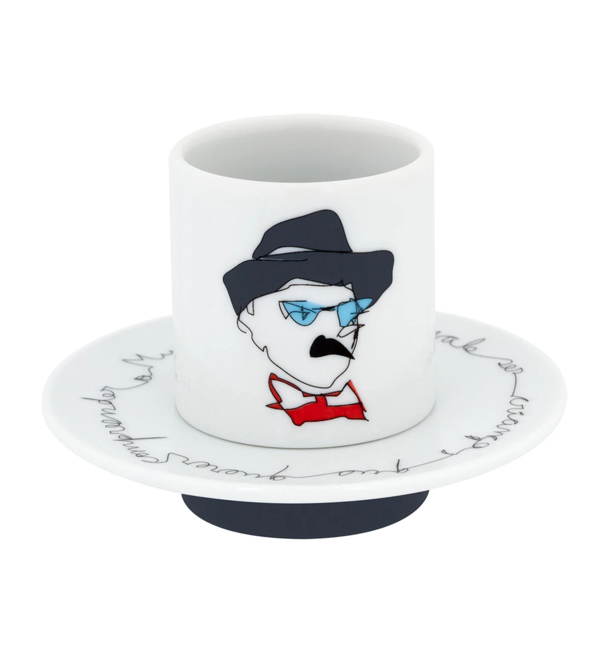 Vista Alegre Heteronimos Coffee Cups & Saucers By Catarina Pestana - Set of 4 - Image 6